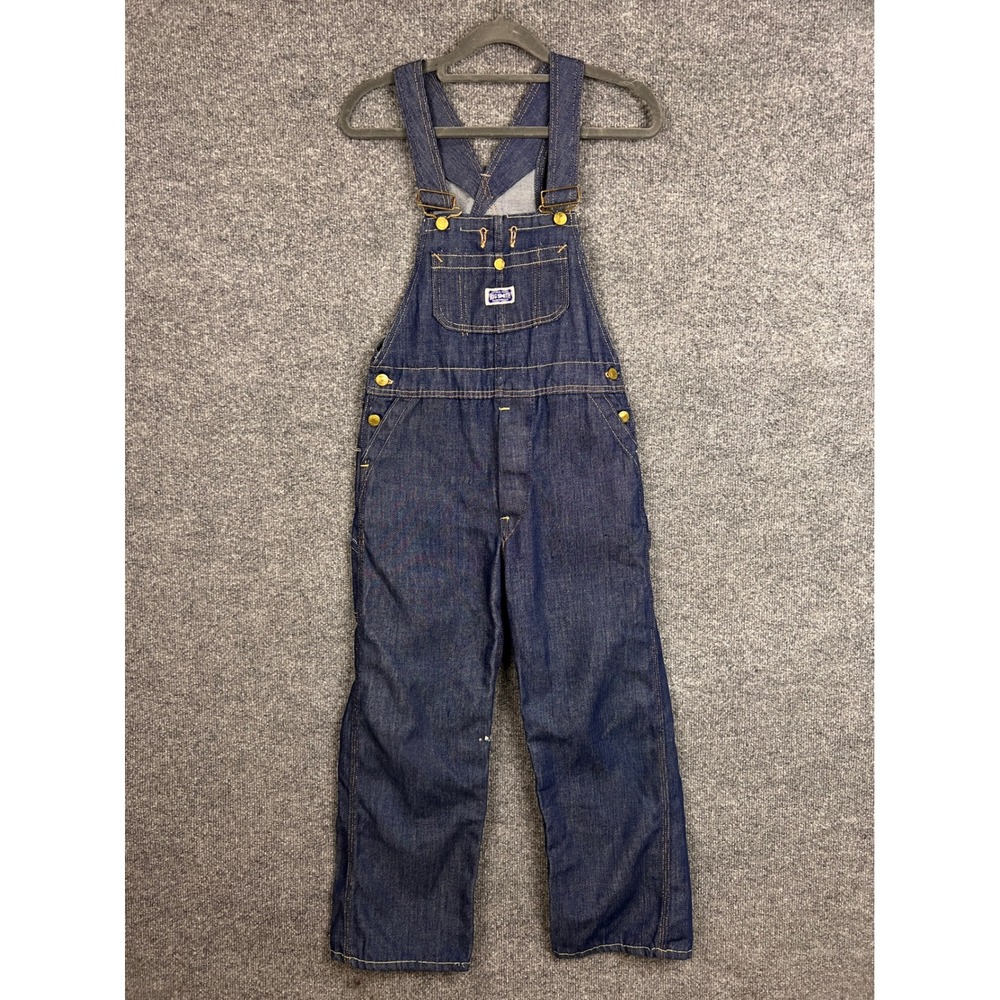 Big Smith Kids Denim Bib Overalls Union Made Sanforized Blue‎ Jeans Size Unknown